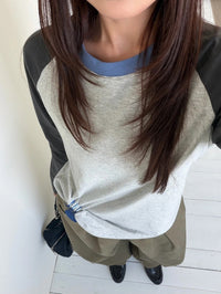 Kelly Designs Contrast Raglan Long Sleeve Tee (Instock)