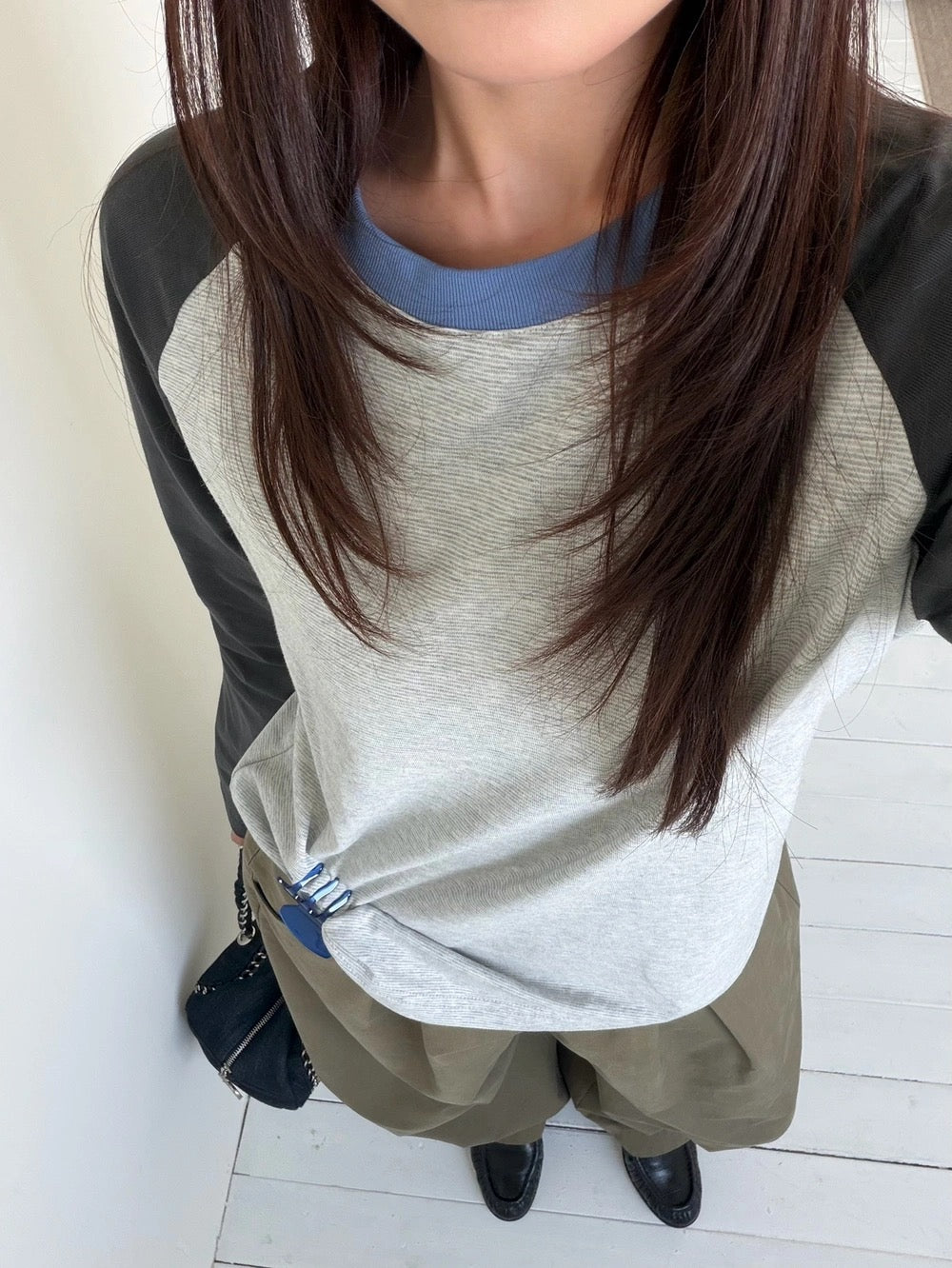 Kelly Designs Contrast Raglan Long Sleeve Tee (Instock)