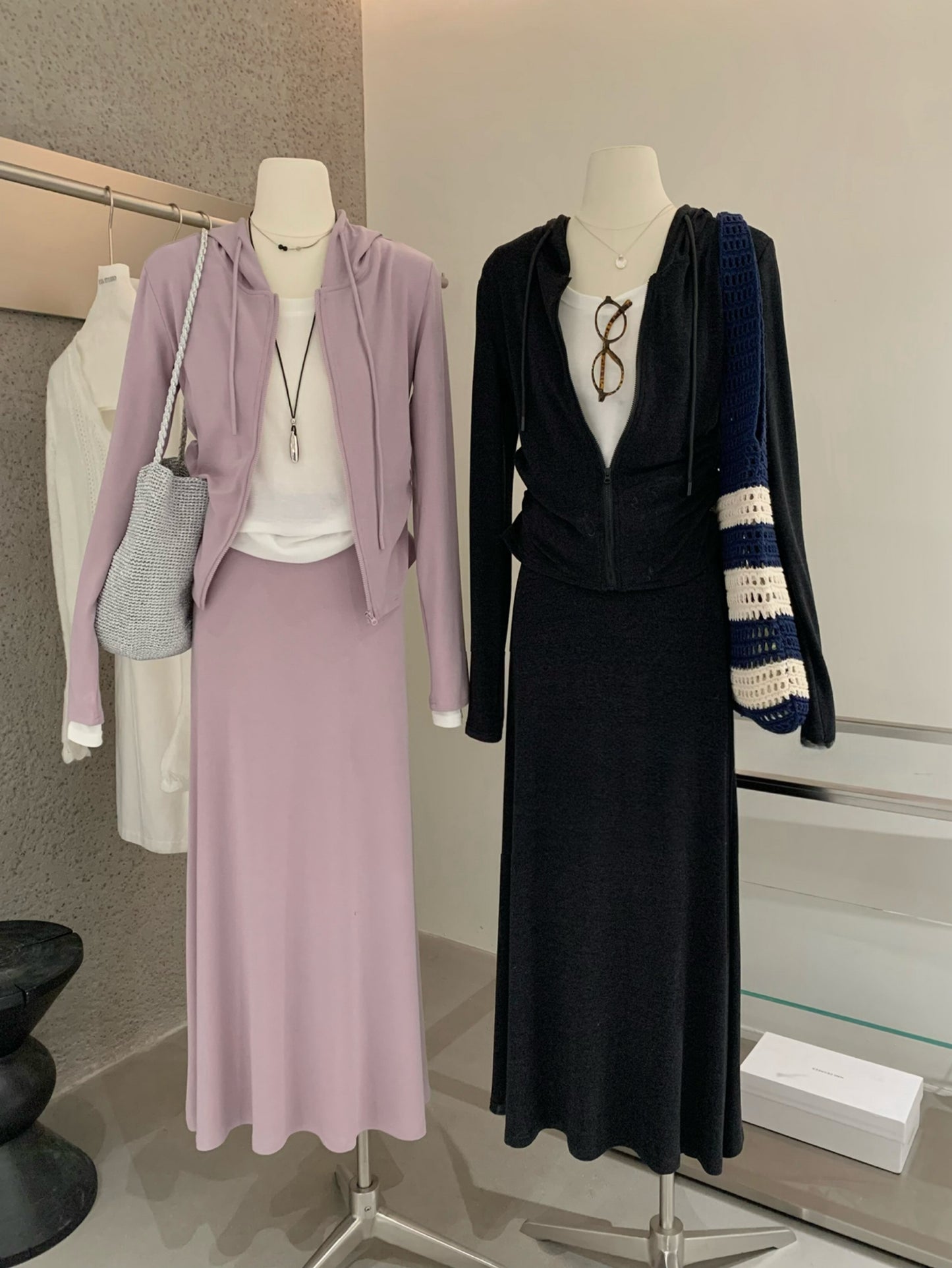 Kelly Designs 3-Piece Casual Set –Jacket,  Shirt, & Long Skirt (Instock)