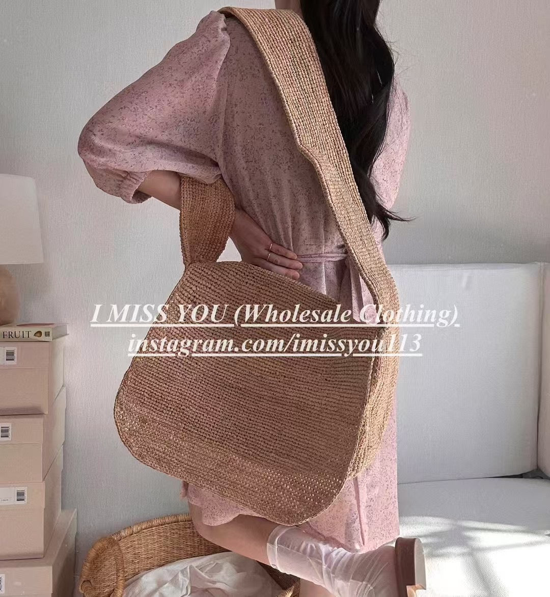 Korean APM Collection I Miss You Pink Mid Dress (Instock)