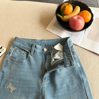 Kelly Designs Four Season Embroidery Butterflies Flare Jeans(Instock)