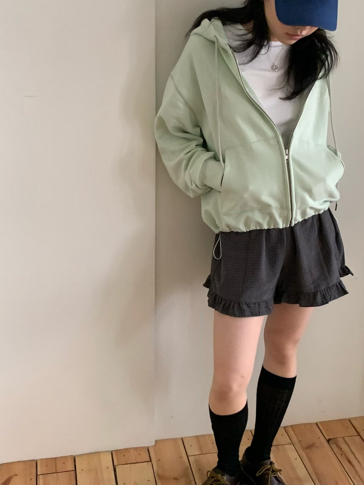 Korean APM Collection Grey Shorts (Instock)