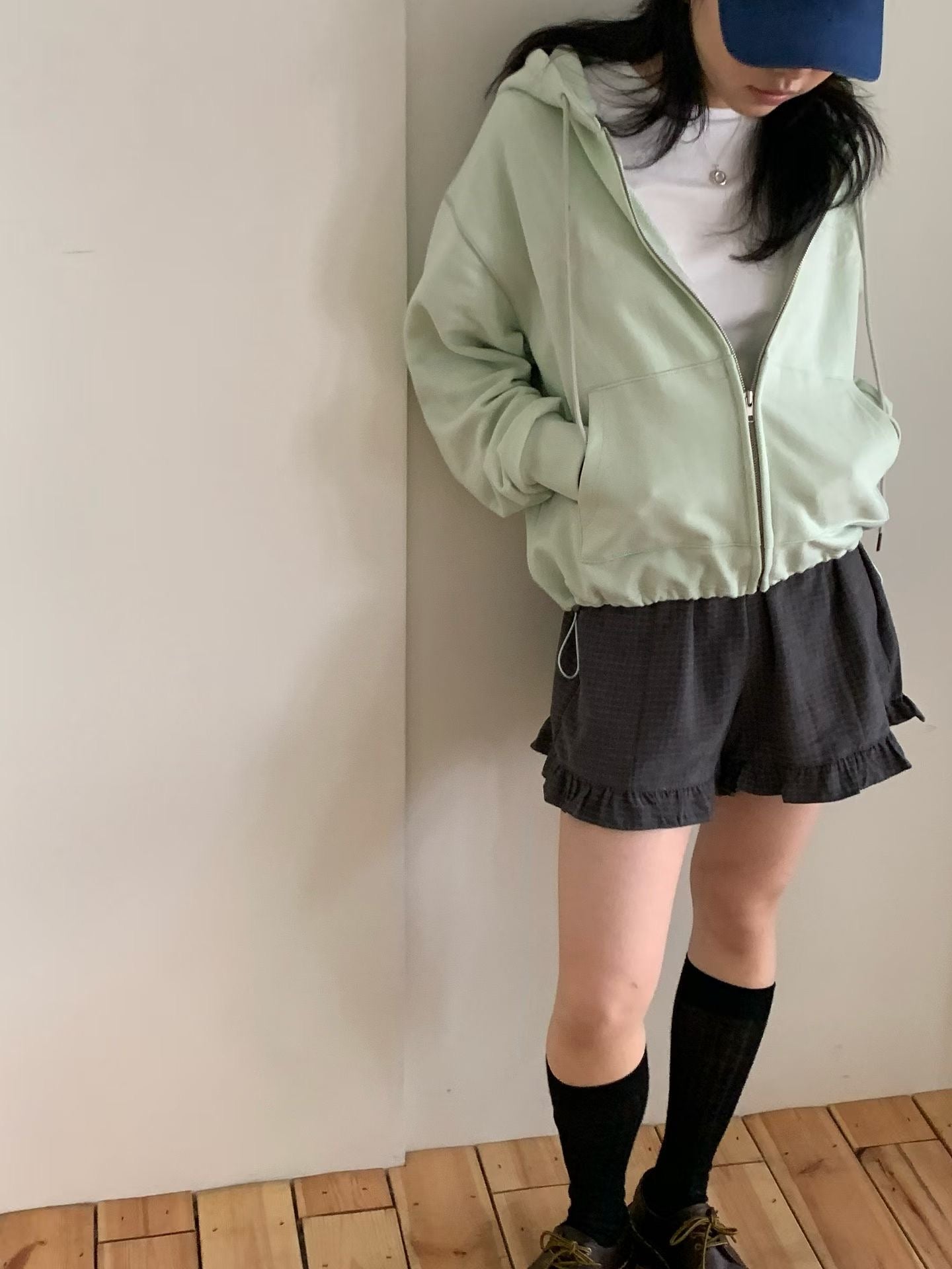 Korean APM Collection Grey Shorts (Instock)