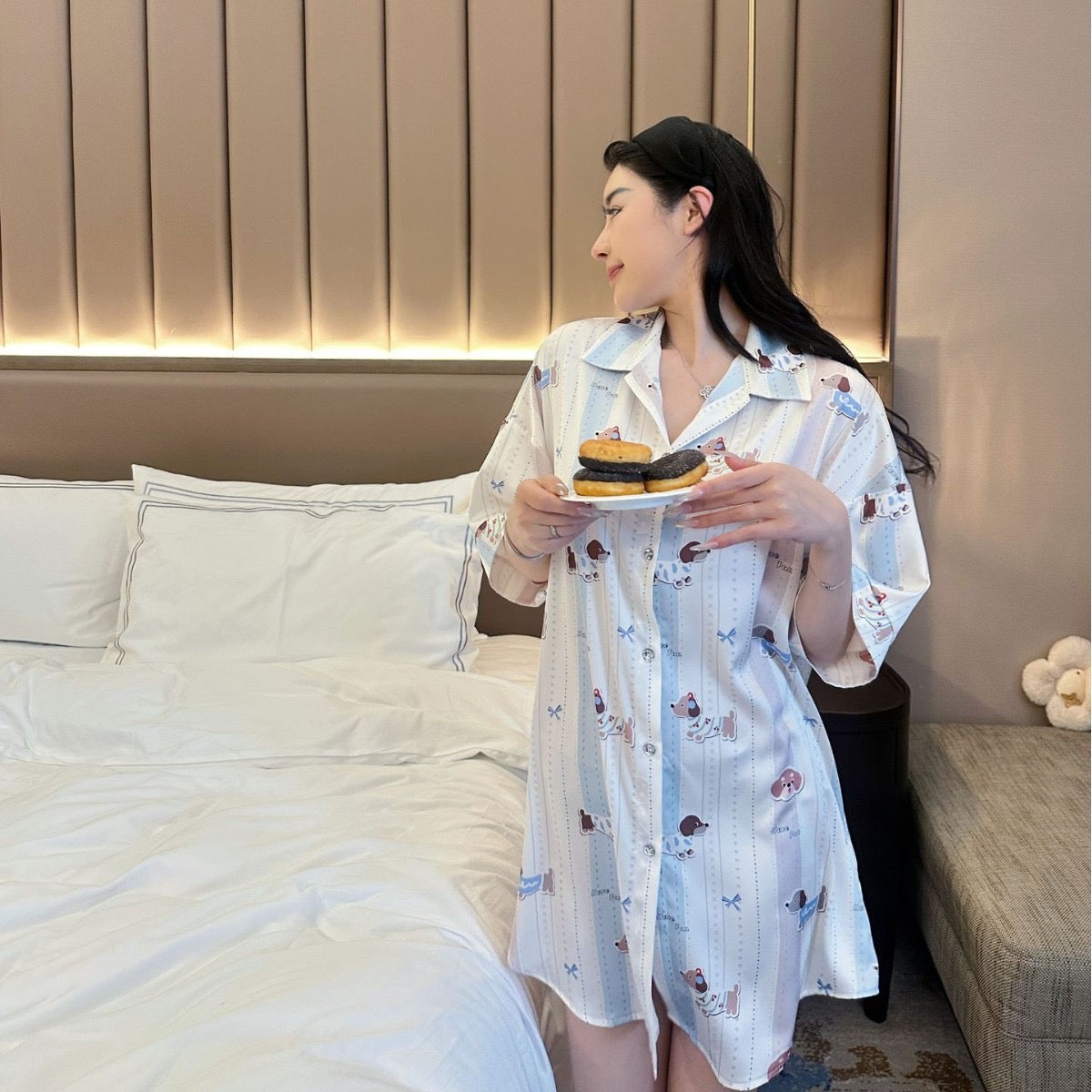 Kelly Designs Puppies Sleep Dress (Preorder)