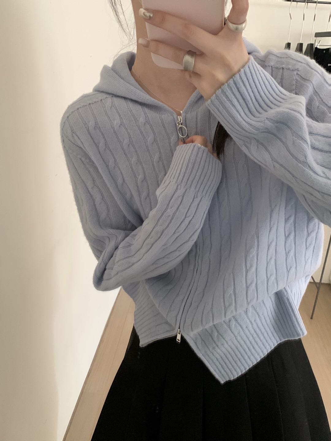 Kelly Designs Wool Multiple Colors Zip Up Cardigan (Instock)