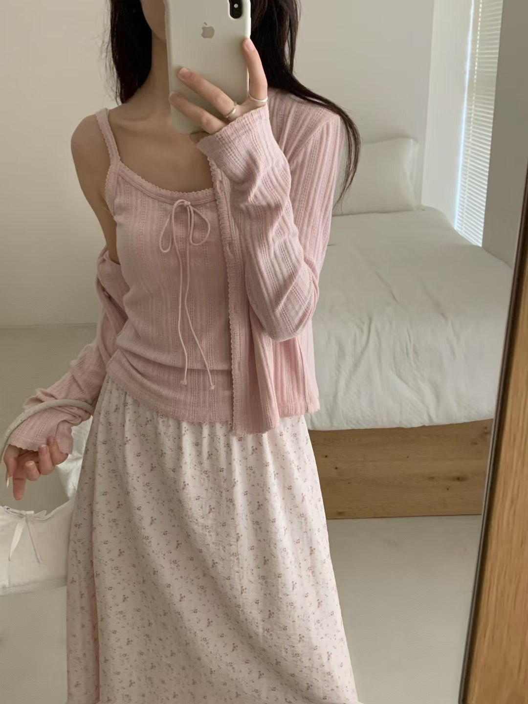 Kelly Designs Five Colors Cami Top and Cardigan Set (Instock)