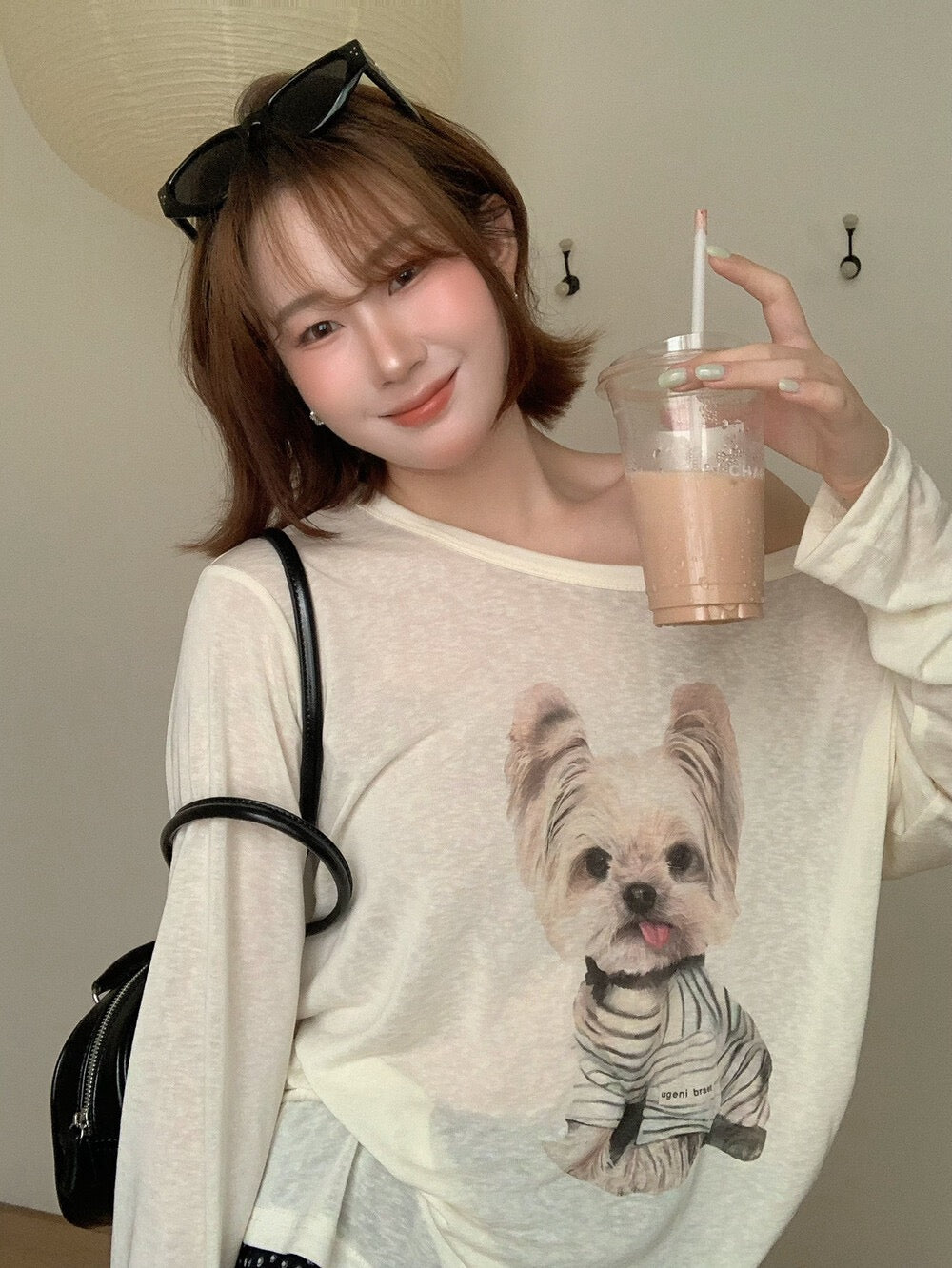 Kelly Designs Spring Long Sleeves Puppy Casual Top (Instock)