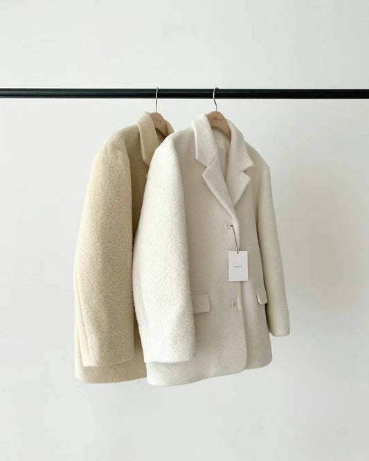 Korean APM Collection Ounce Cream Yellow Coat (Instock)