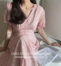 Korean APM Collection I Miss You Pink Dress (Instock)