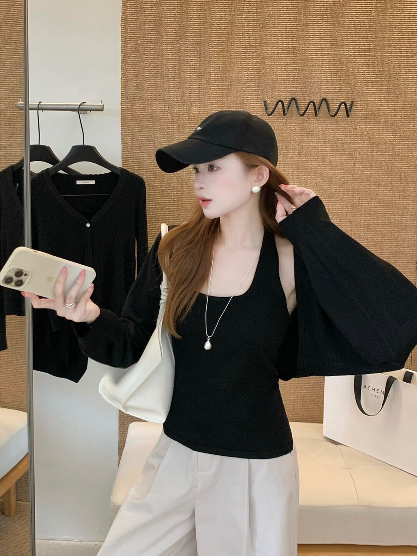 Kelly Designs Tank Top and Cardigan Set (Instock)