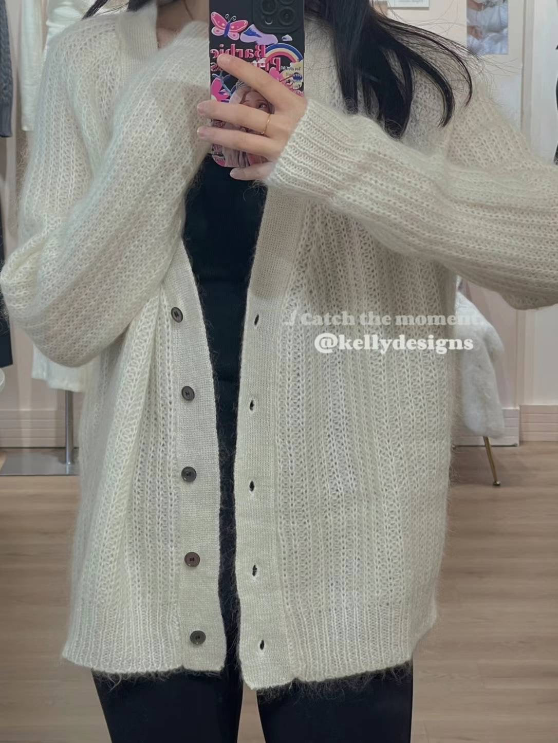 Kelly Designs Pure White Cardigan(Instock)