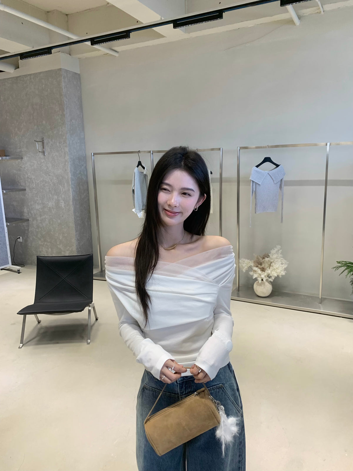 Kelly Designs Kelly Designs Fake 2pc White Top (Instock)