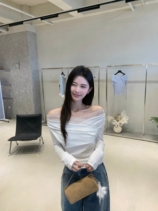 Kelly Designs Kelly Designs Fake 2pc White Top (Instock)