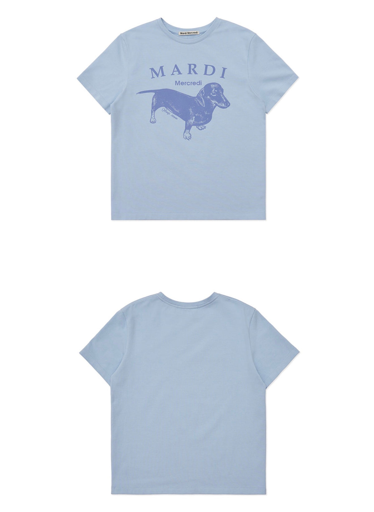 Mardi Mercredi SLIM TSHIRT DDANJI PASTEL_SKY (Instock)