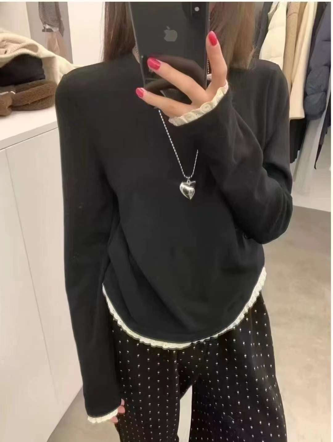 Kelly Designs Lace Layer Three Color Inner Top (Instock)