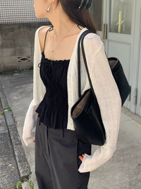 Korean APM Collection Ounce Cardigan - White (Instock)