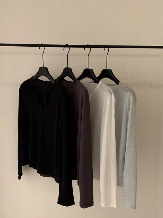 Kelly Designs Round Neck Soft Cardigan-4 colors (Instock)