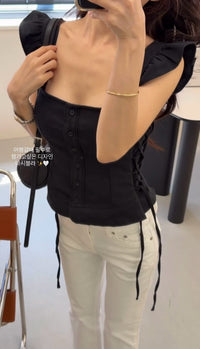 Korean APM Collection Slim Cami Top-2 Colors (Instock)