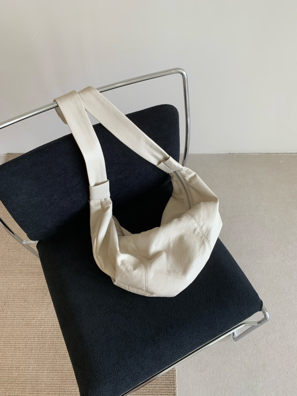 Kelly Designs 3colors Soft PU Leather Hoodie Jacket With Bag Set (Instock)