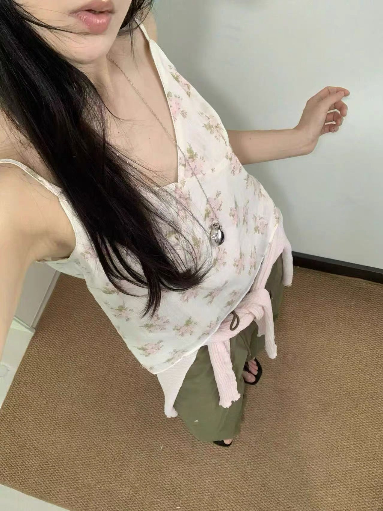 Korean APM Collection Floras Blouse Top - Pink (Instock)