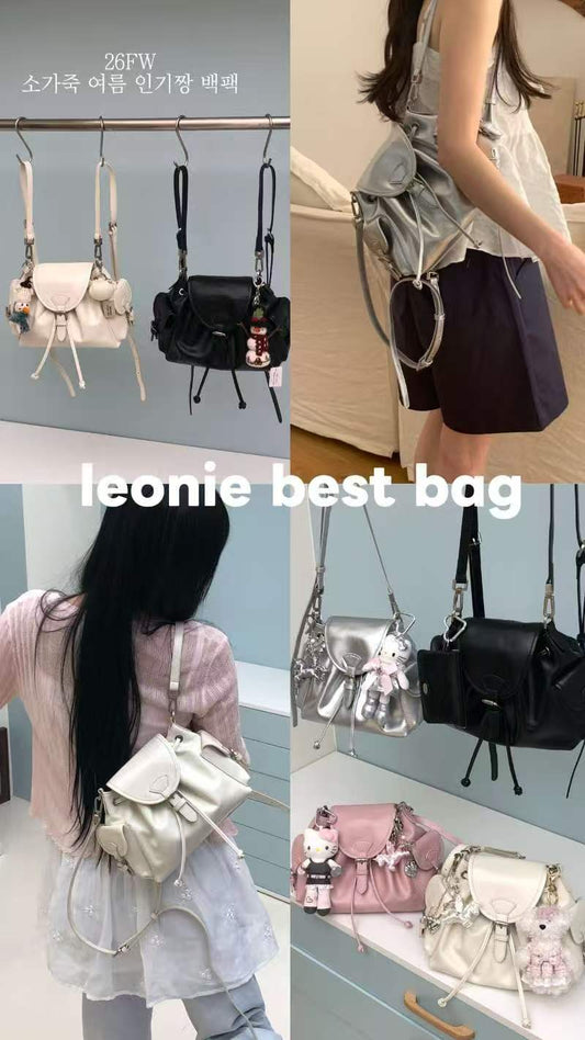 Korean APM Collection Leather Two Way Backpack-4 Colors (Instock)