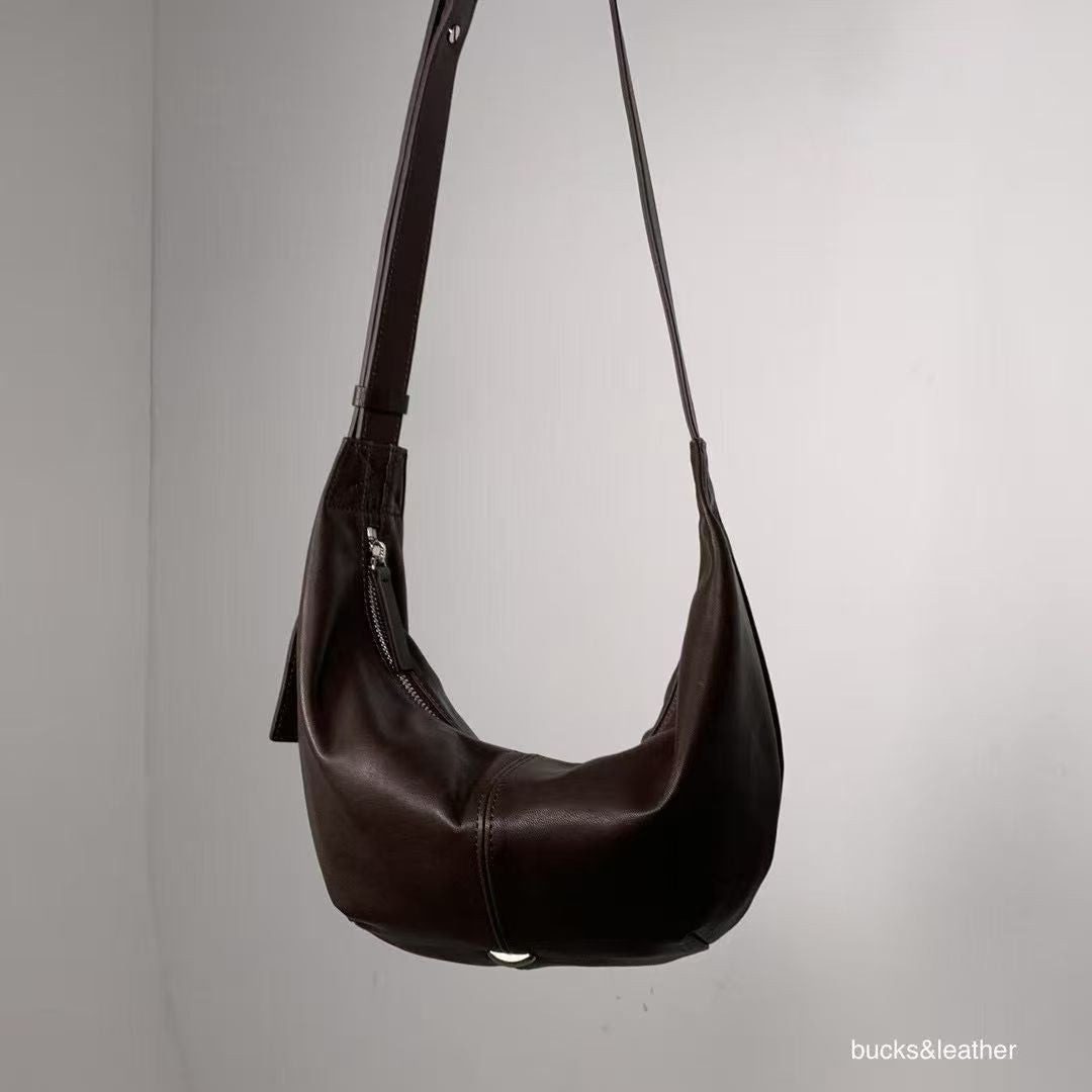 Korean APM Collection BUCKS&LEATHER Brown Leather Bag (Instock)