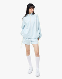Korean Collection Nerdy 2pcs RIBBON TRACK SHORTS Blue SET (Instock)