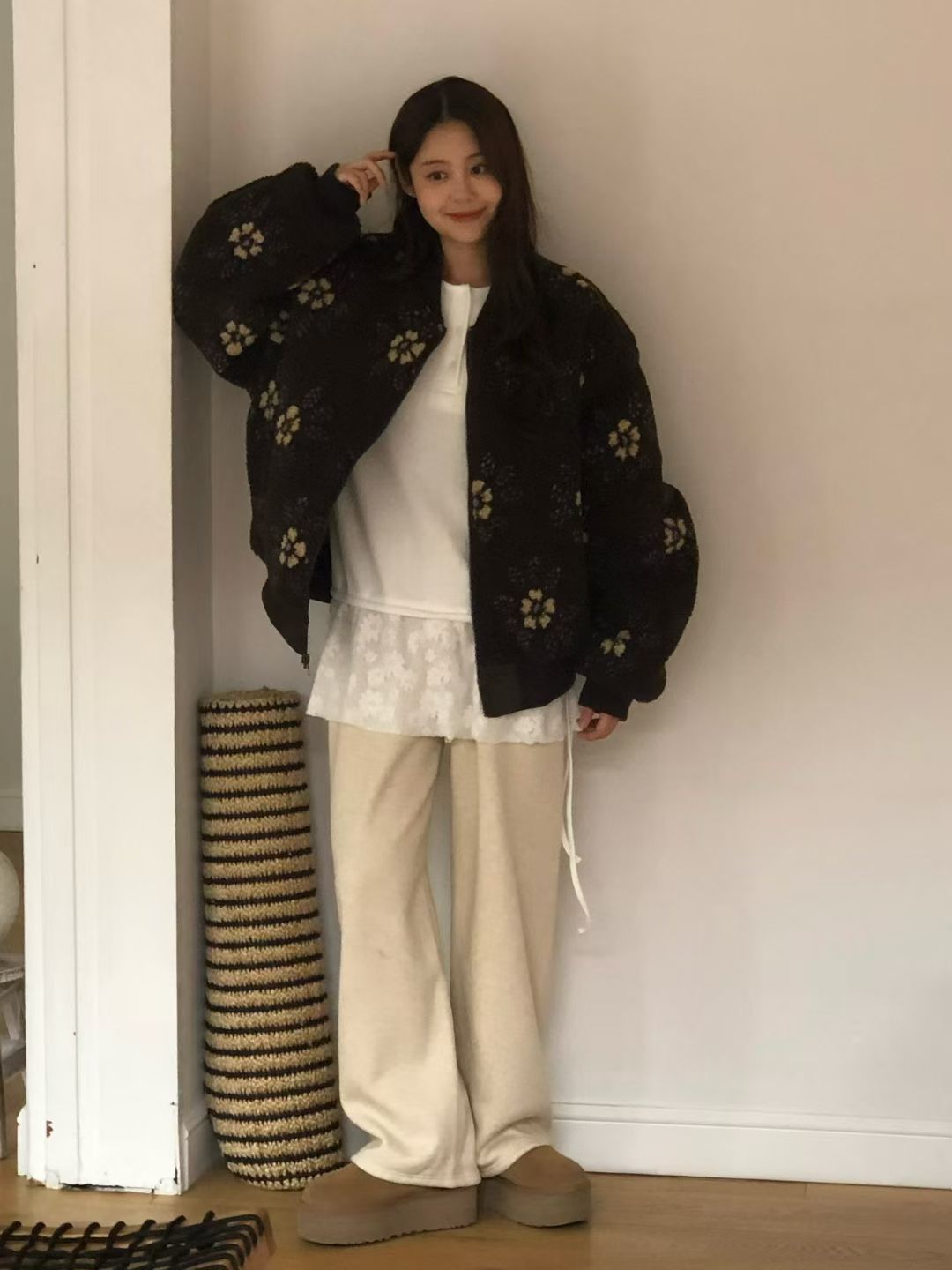 Korean APM Collection Fleece Pants - 4 Colors (Instock)