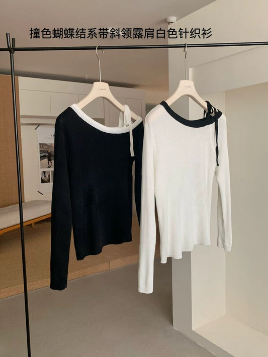 Kelly Designs Two Colors Off Shoulder Top (Instock)