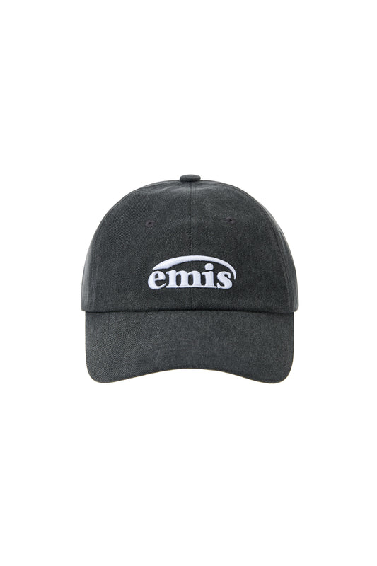 EMIS NEW LOGO PIGMENT BALL CAP-BLACK (Instock)