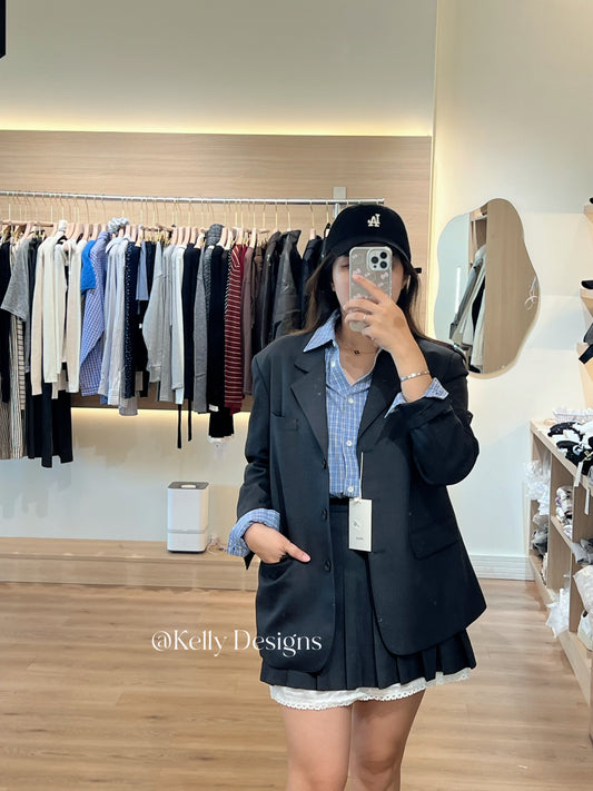 Korean APM Collection Dark Grey Blazer (Instock)