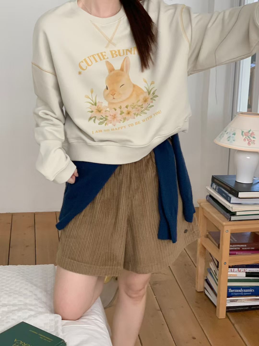 Korean APM Collection 2 Colors Bunnies Sweater (Instock)