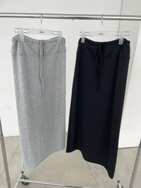 Korean APM Collection Softream Skirt - Black (Instock)