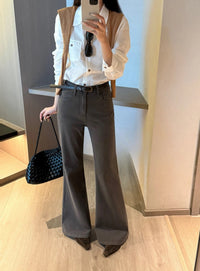 Kelly Designs Vintage Wash Flared Jeans (Instock)