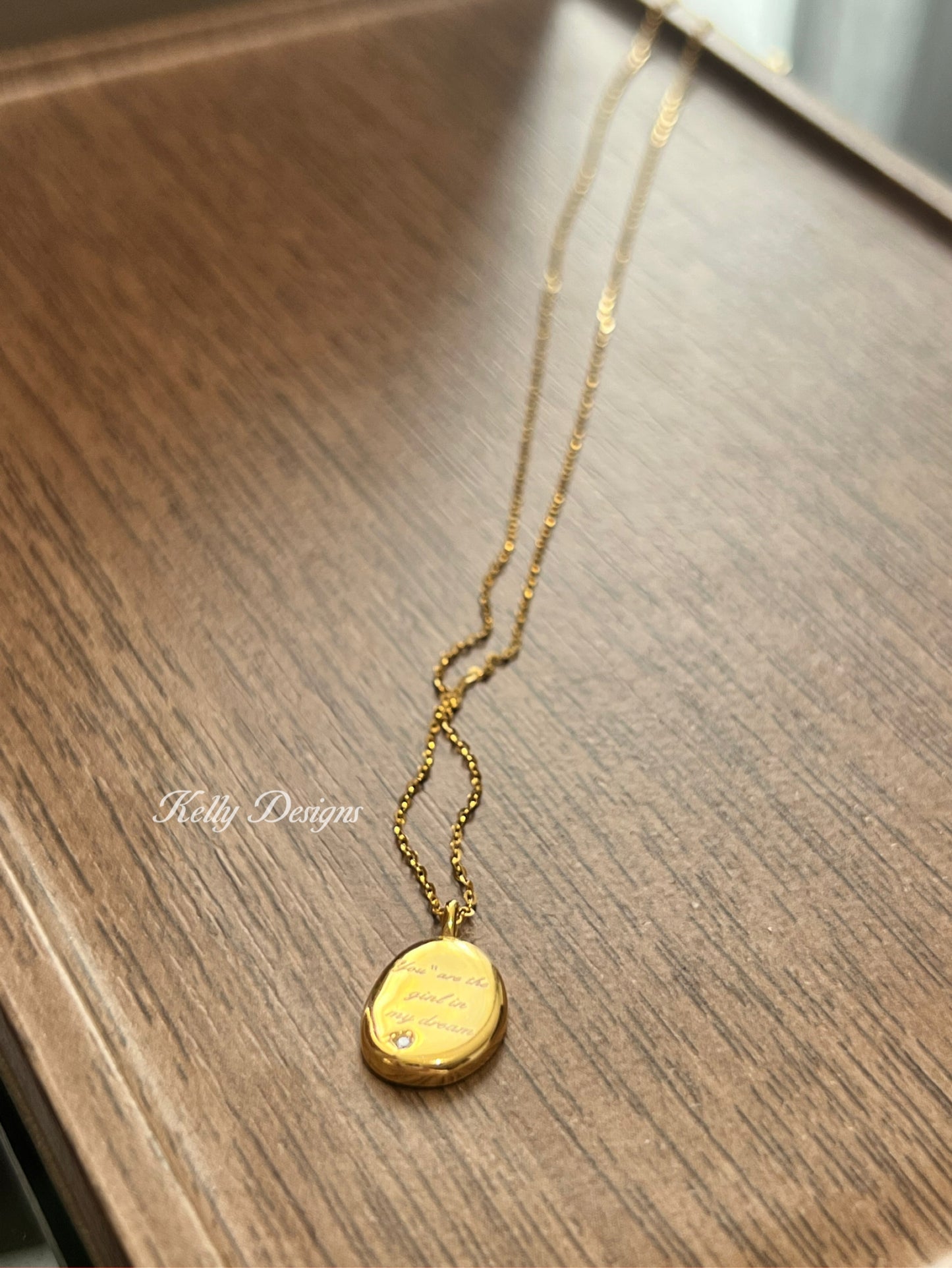 Kelly Designs Gold Color Pendant Necklace (Instock)