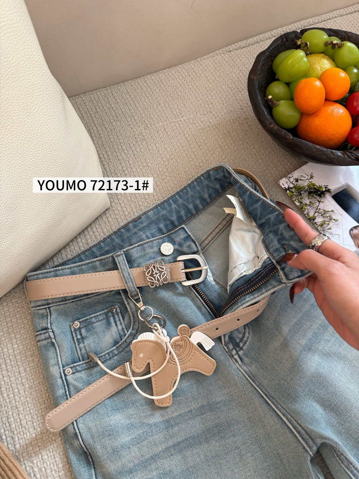 Kelly Designs Four Season Flare Jeans- With Horse Belt (Instock)