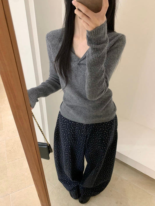 Kelly Designs Grey Wool Top (Instock)