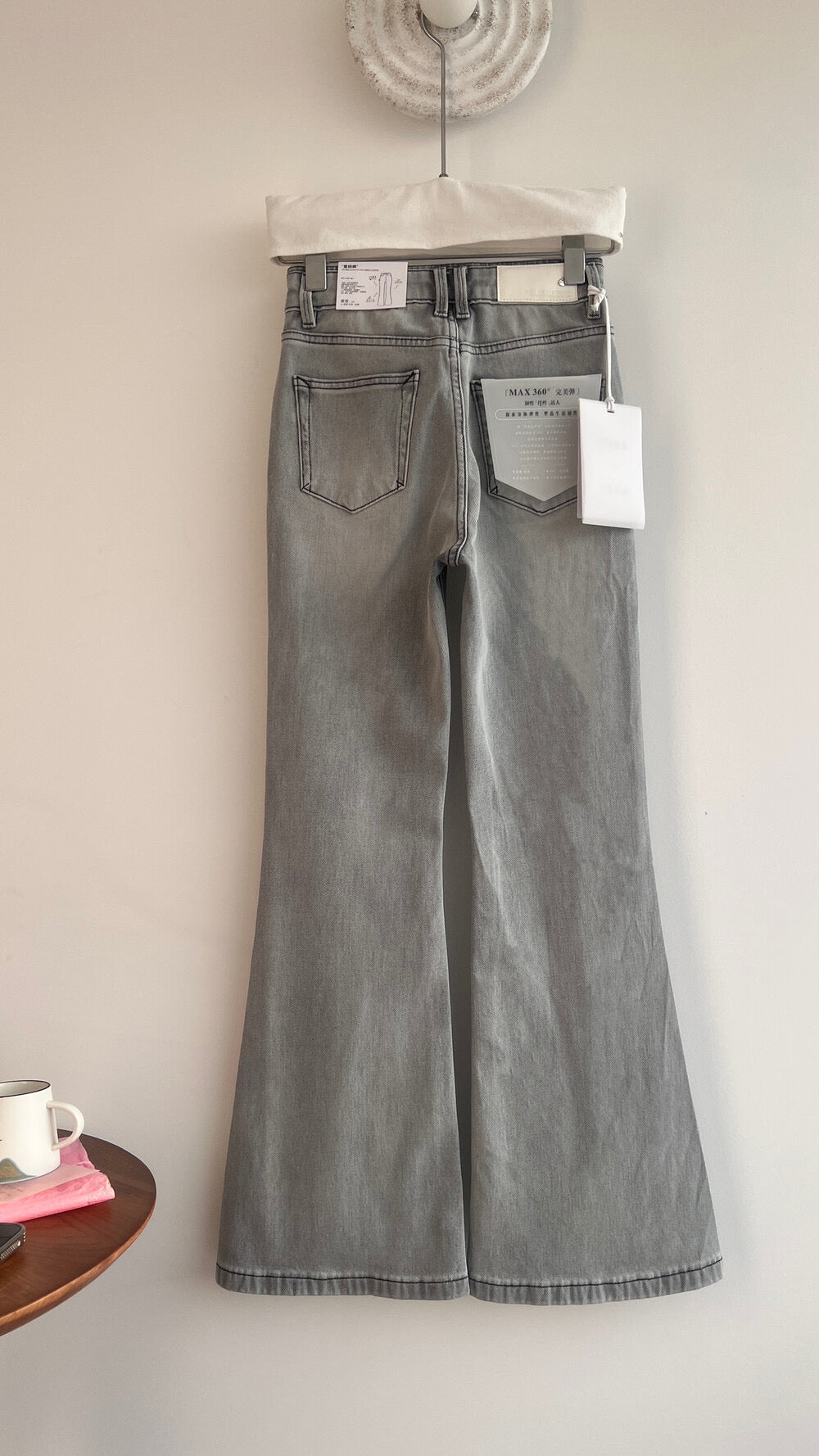 Kelly Designs Four Season Flare Jeans-Gray(Instock)