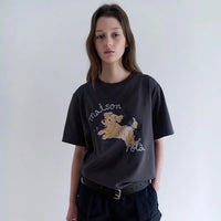 Rolarola Puppy Friends T-Shirt Charcoal (Instock)