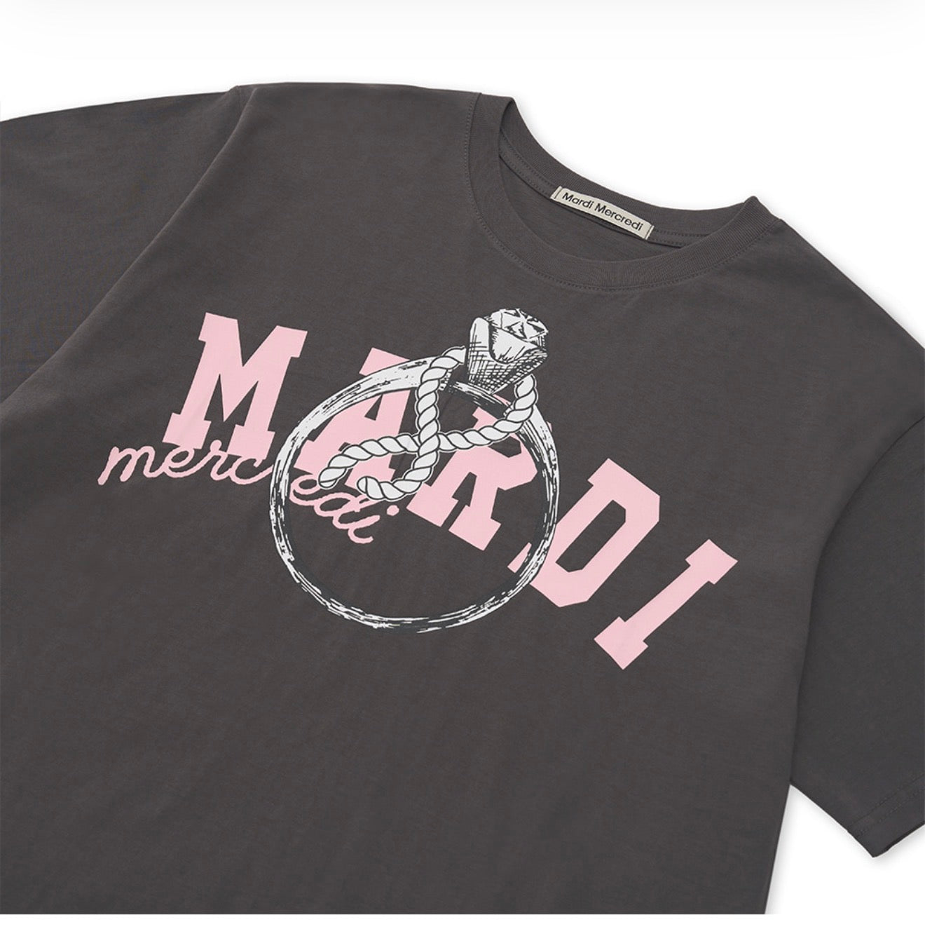 Mardi Mercredi TSHIRT RING WITH ROCK_4COLORS (Instock)