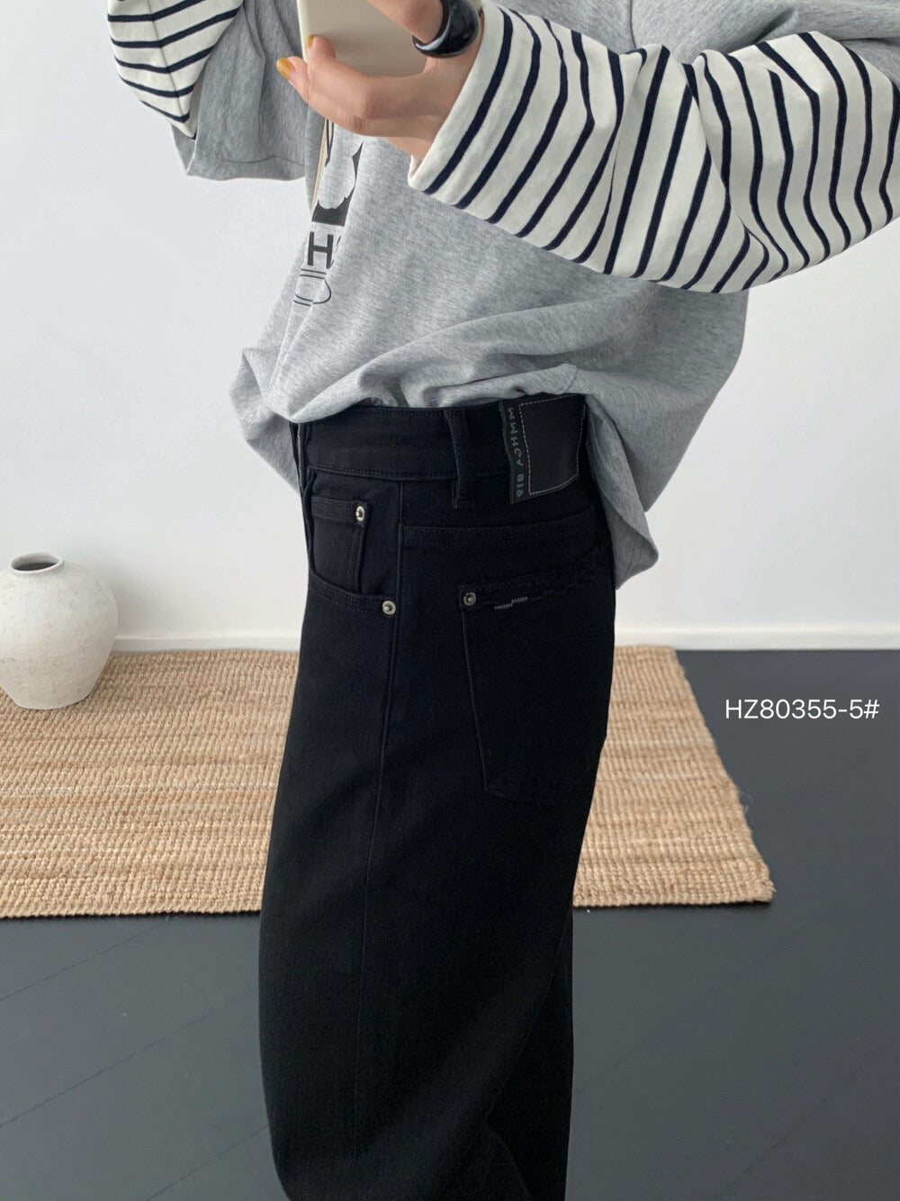 Kelly Designs Black Fall Jeans(Instock)