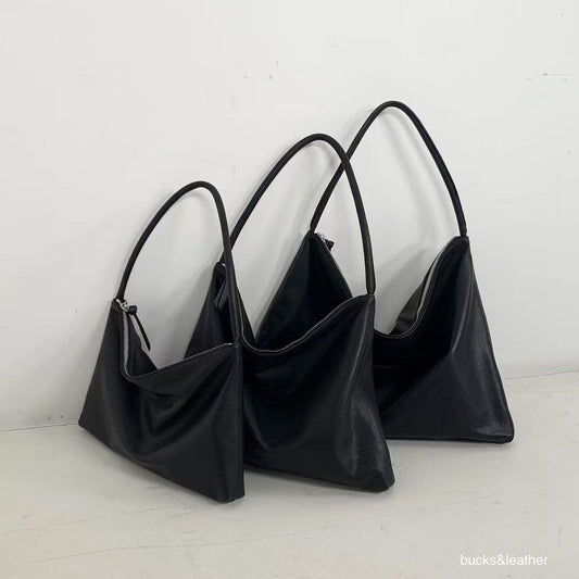 Korean APM Collection BUCKS&LEATHER Black Leather Bag (Instock)