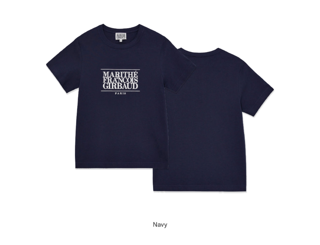 Marithe W CLASSIC LOGO TEE Navy (Instock)
