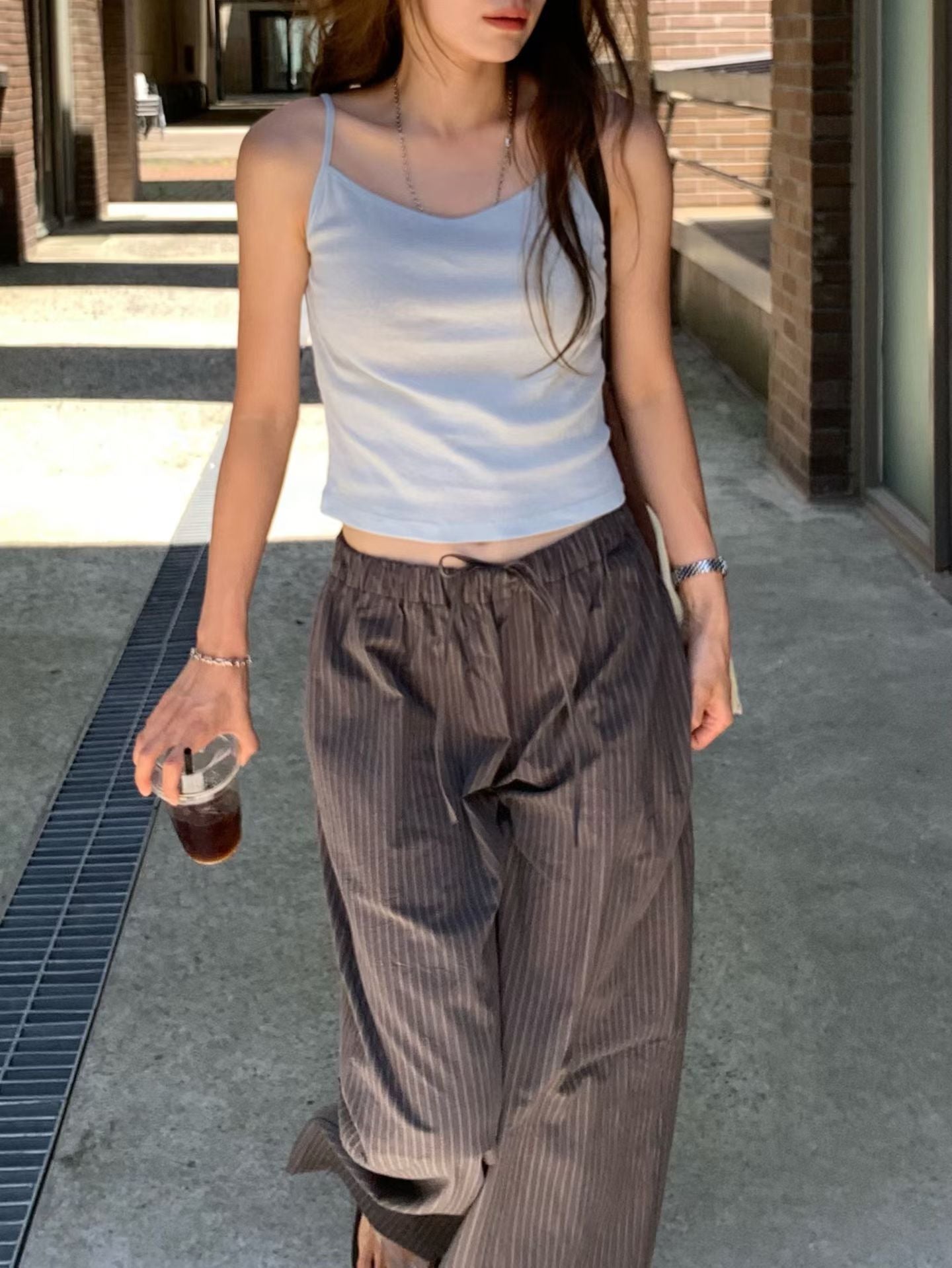 Korean APM Collection River Grey Pants (Instock)