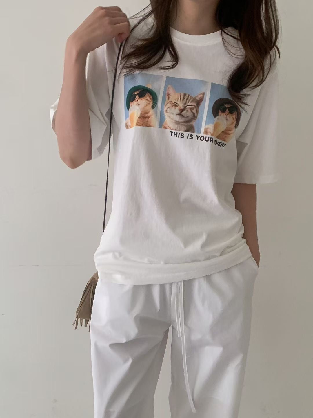 Korean APM Collection Kittens Tshirt-3 Colors (Instock)