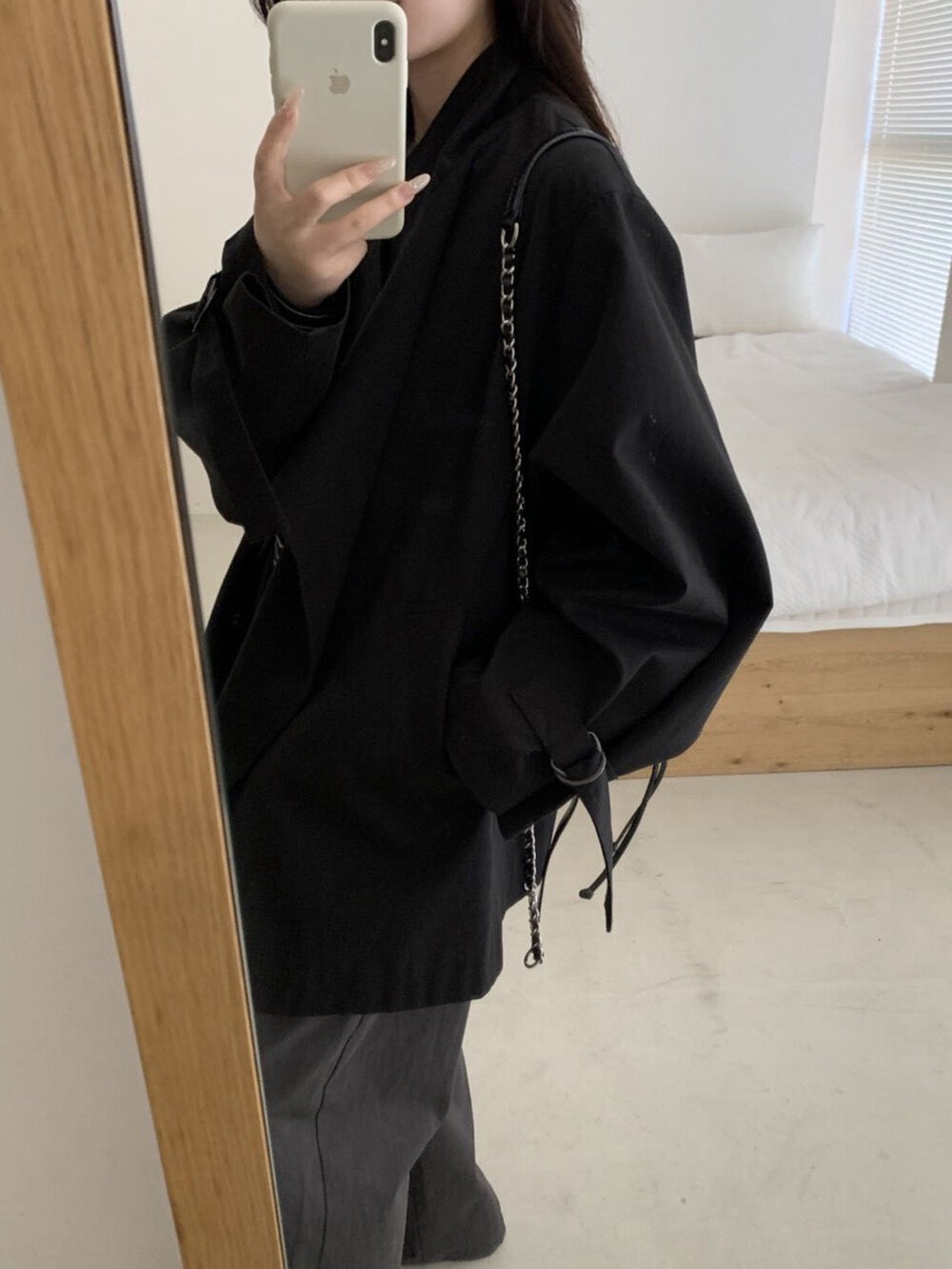 Kelly Designs Chic D-Ring Belted Short Trench (Instock)