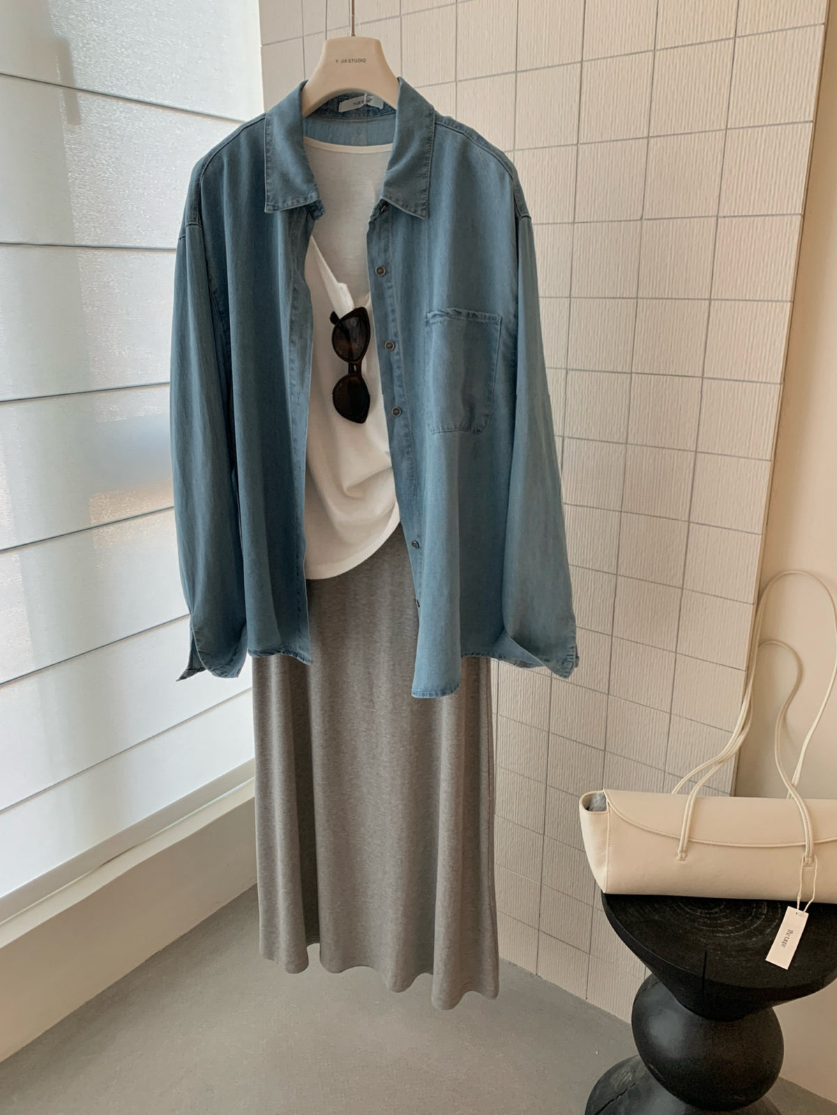 Kelly Designs 3-Piece Casual Set –Jacket,  Cami Tank Top, & Long Skirt (Instock)