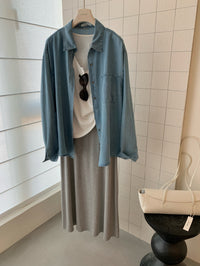 Kelly Designs 3-Piece Casual Set –Jacket,  Cami Tank Top, & Long Skirt (Instock)