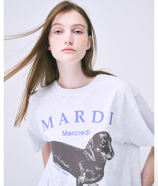 Mardi Mercredi TSHIRT DDANJI_HEATHER PURPLE(Preorder)