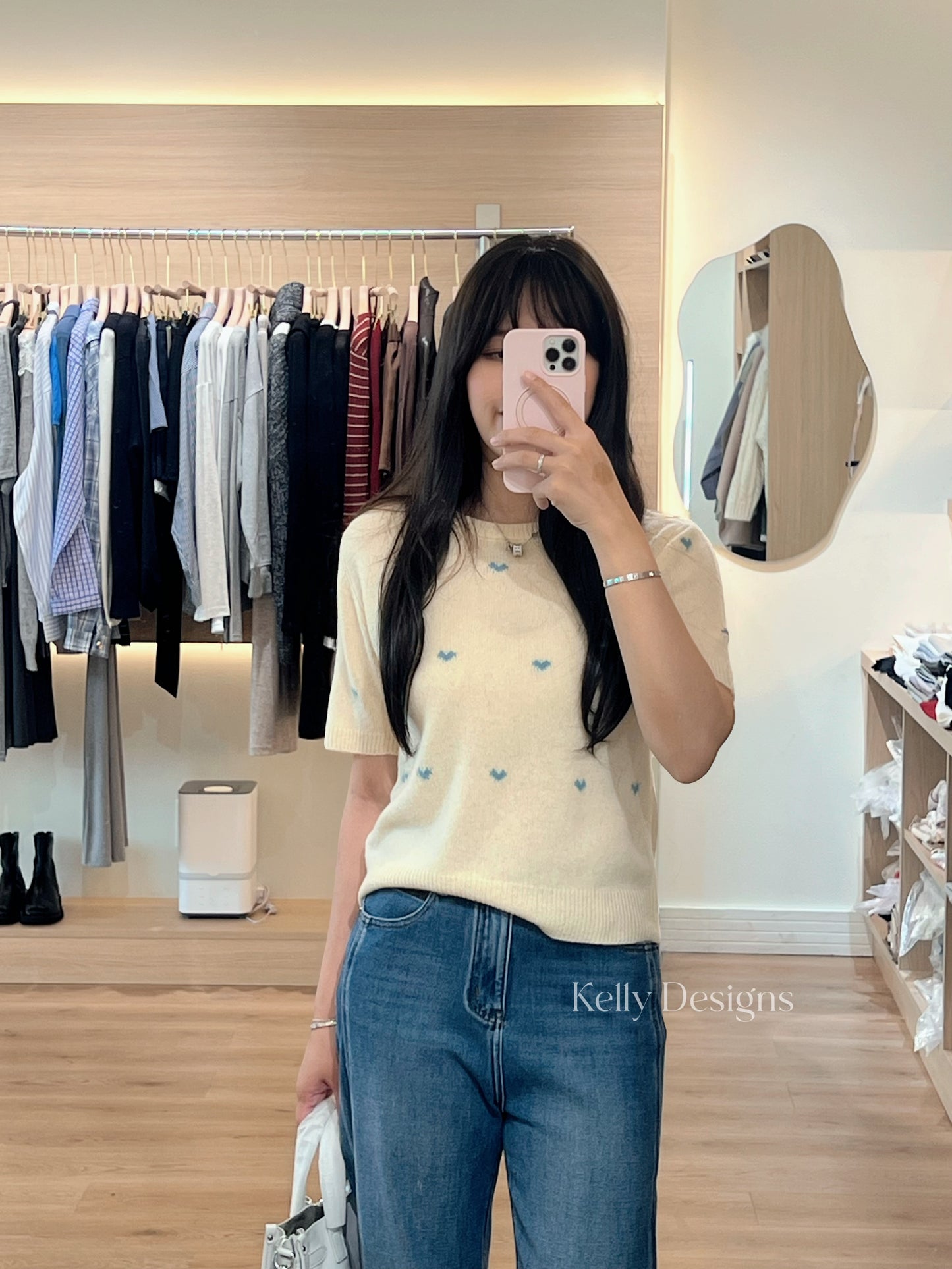 Kelly Designs 2 Colors Hearts Wool Top (Instock)